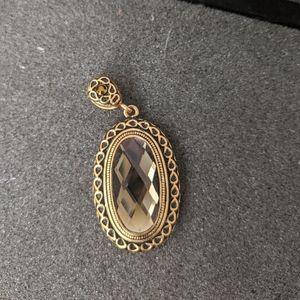 Lia Sophia Smokey Quartz Pendant Slide